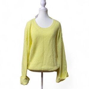 Sanctuary Ice Lime Crew Neck Sweater